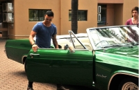 X Factor photo shoot with Guy Sebastian and Reece Mastin 